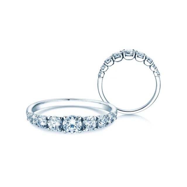 Verlobungsring 9 Diamonds 1,00 ct. Weißgold, Gelbgold oder Rotgold