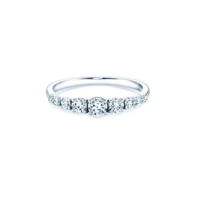 Verlobungsring 9 Diamonds 0,27 ct. Weißgold, Gelbgold oder Rotgold