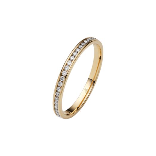 Damenring Memoire Verlobungsring 585 oder 750 Gelbgold 02065