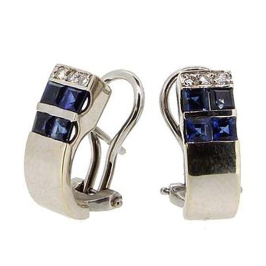 Ohrschmuck Saphir Brillanten 15200045