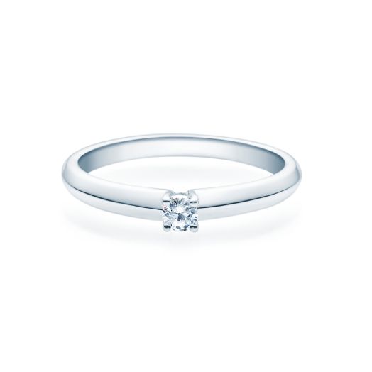 Verlobungsring Platin 0,08 - 0,16 ct. Platinring Diamantring