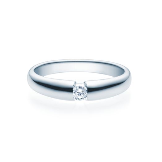 Verlobungsringe Silber 0,08 ct. - 0,16ct. Silberring Diamantring 18006