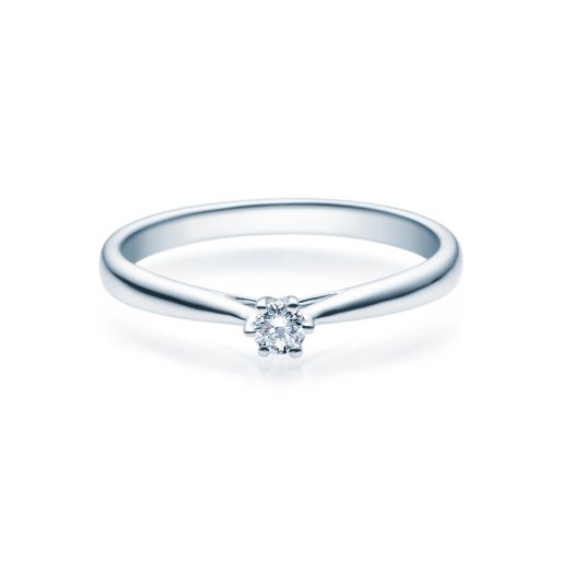Verlobungsringe Silber 0,08 ct. - 0,16ct. Diamantring 18007
