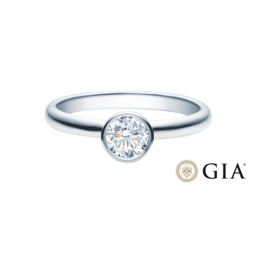 Verlobungsring Platin 0,50 - 0,70ct Tw/si Solitärring 18019