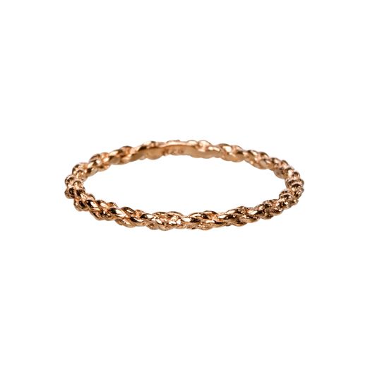 Flechtring Goldmiss 585 Rosegold 222 Schnurring