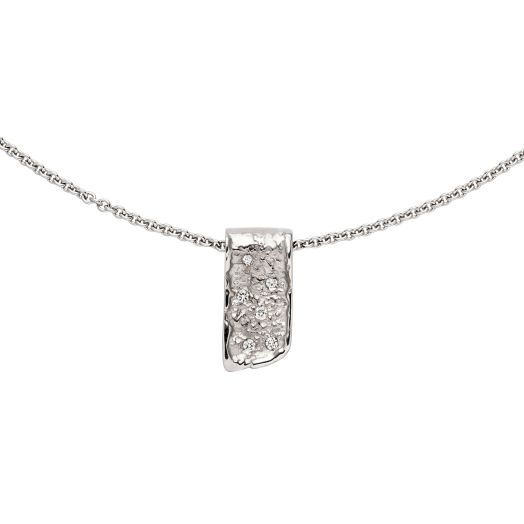 Goldkette Weißgold mit Anhänger Weißgoldschmuck