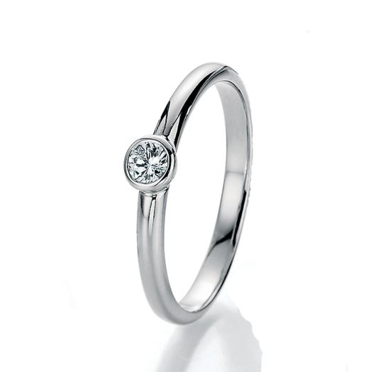 Diamantring Verlobungsring 0,07 Weißgold 2314007