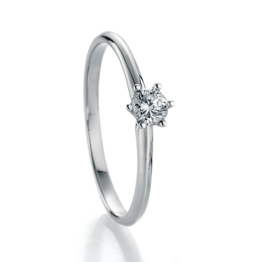 Diamantring Verlobungsring 0,05 Weißgold 23520005
