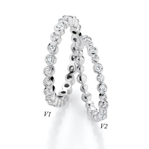 Verlobungsringe Diamantring Weißgold Ring 23983 + 24045