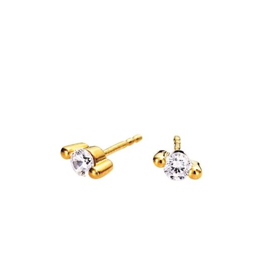 Diamantohrstecker Solitär Gelbgold 83022 Lahr 0,25 ct.