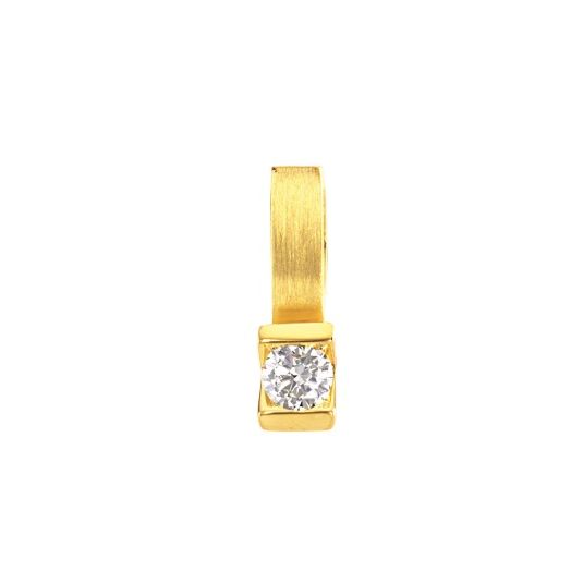 Diamant Anhänger Solitär Viertelkaraeter 83028 0,25 ct.
