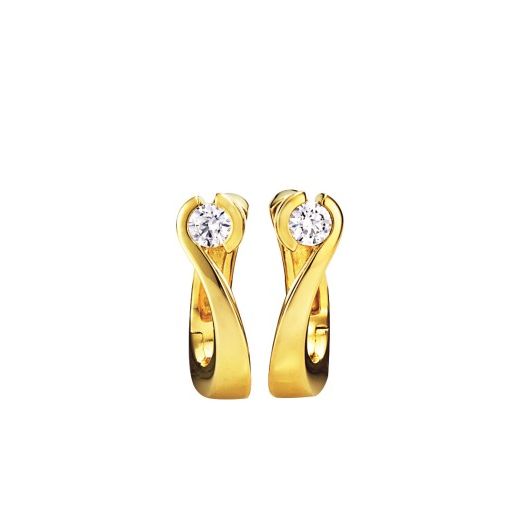Diamant Ohrstecker Gelbgold 06-86023-0 Freiburg 0,25 TCA/P1