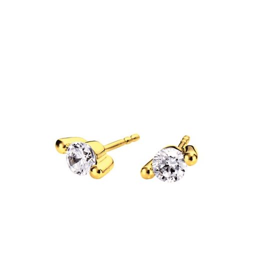 Diamantohrstecker Solitär Gelbgold 01-83023 0,50 ct.