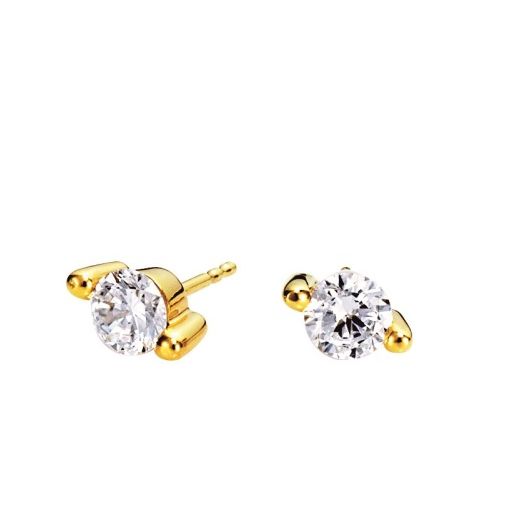 Diamantohrstecker Solitär Gelbgold 83024 Diamant 1,00 ct.