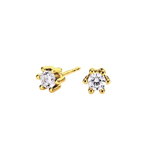Diamantohrstecker Solitär Halbkaraeter 0,50 ct. 83038