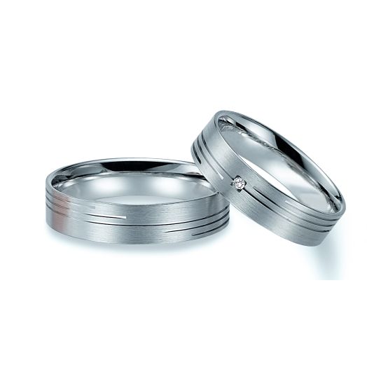 Eheringe Trauringe Gerstner 375 Weißgold 4/20414/5