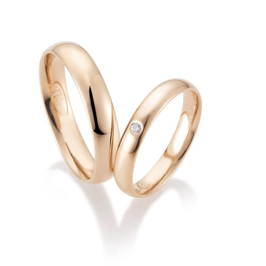 Trauringe Gerstner 585 oder 750 Haselnuss Gold 28991 Eheringe Gold