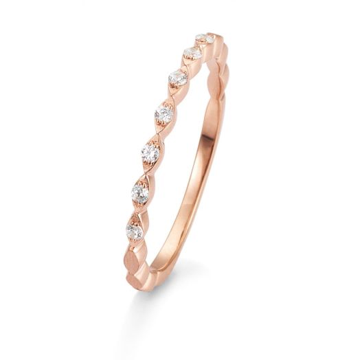 Vintage Damenring Brillanten Verlobungsring Rotgold 41/05708