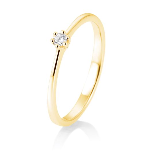 Verlobungsring Gelbgold 0,05 - 0,30 ct. Diamantring
