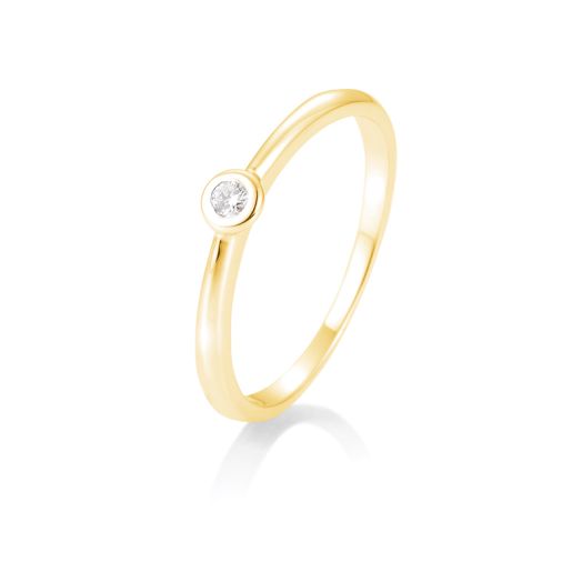 Verlobungsring Gelbgold 0,05 - 0,30 ct. Goldschmuck