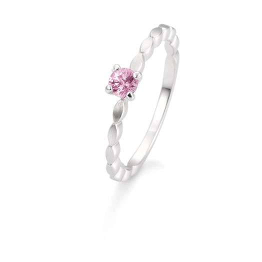 Damenring mit Safir in Pink Verlobungsringe Weißgold 42/03331
