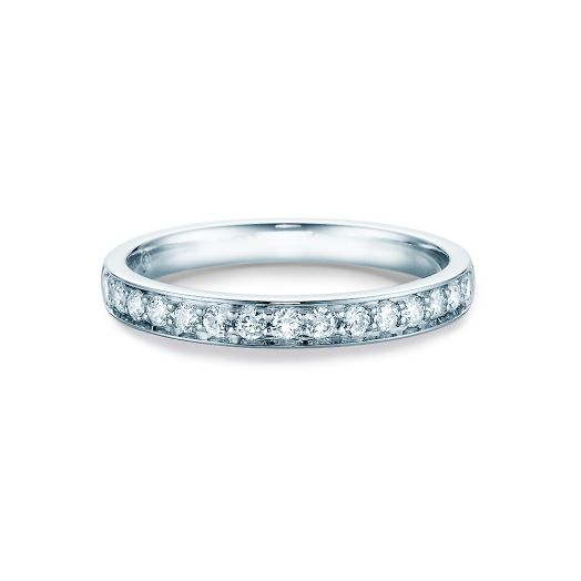 Verlobungsring Diamanten 0,30 ct. Weißgold oder Platin
