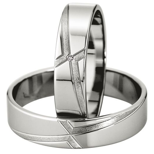 Eheringe Trauringe Saint Maurice Weißgold 81514