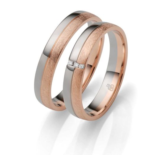 Eheringe Trauringe Palladium Rosegold RA 47304
