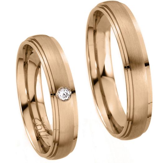 Eheringe Trauringe Kühnel 585 Rotgold 514192