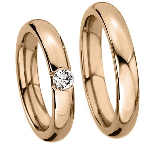 Eheringe Trauringe Kühnel 585 Rotgold 514195