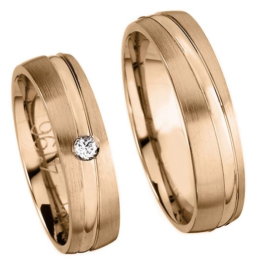 Eheringe Trauringe Kühnel 585 Rotgold 514196