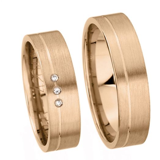 Eheringe Trauringe Kühnel 585 Rotgold 514204