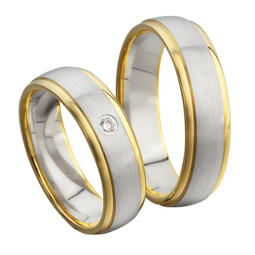 Eheringe Kühnel 514645 Gelbgold Weißgold Trauringe