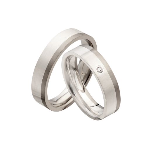 Trauringe Kühnel 518104 Palladium Eheringe Oberkirch
