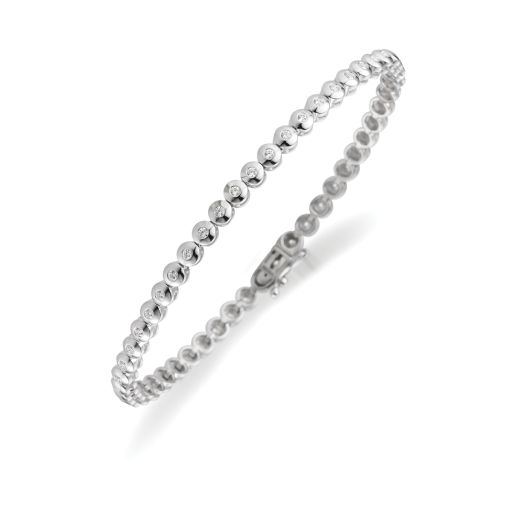 Armband mit 1,00ct wsi Diamanten 585 Weißgold 20100347