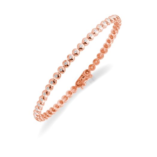 Armband Diamanten 585 Rotgold 810040 Diamantarmband