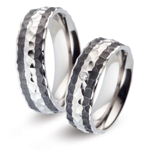 Titan Carbon Trauringe Eheringe Titanfactory 52461
