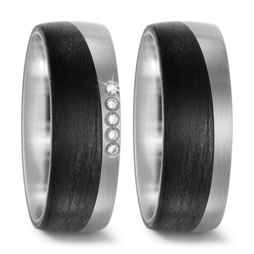 Carbon Titan Eheringe Trauringe TitanFactory 52469