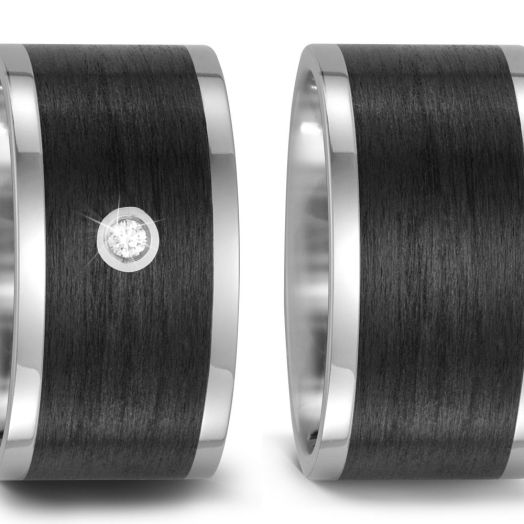 Titan Karbon Eheringe Trauringe TitanFactory 52476