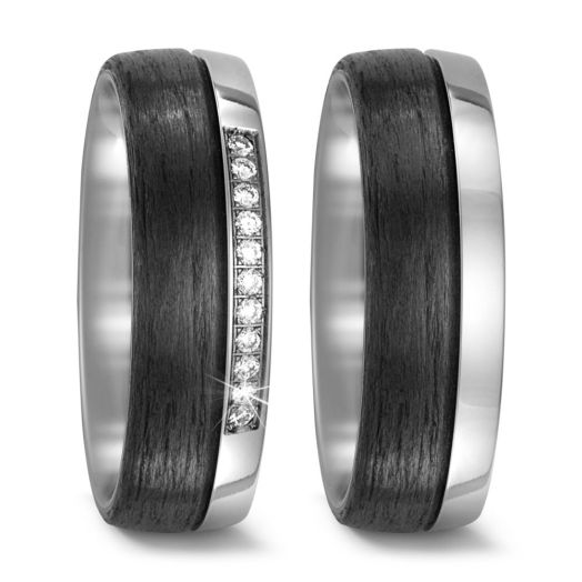 Carbon Titan Eheringe Trauringe TitanFactory 52477