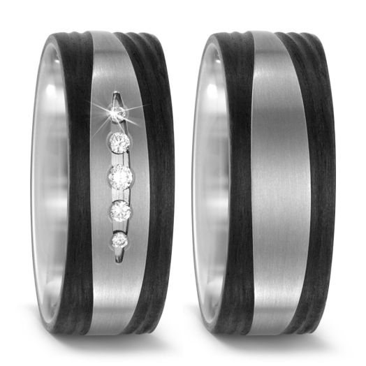 Carbon Titan Eheringe Trauringe TitanFactory 52481