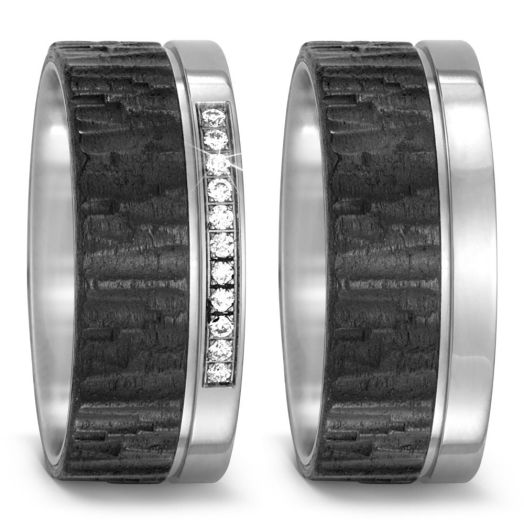Carbon Titan Eheringe Trauringe TitanFactory 52486