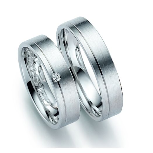 Eheringe Trauringe Gerstner 375 Weißgold 4/20036/5