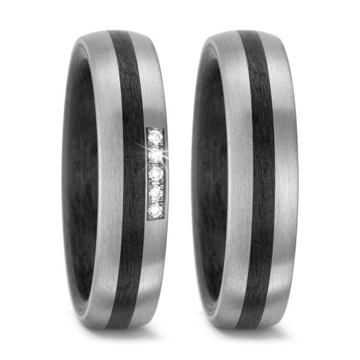 Carbon Eheringe Trauringe TitanFactory 59320