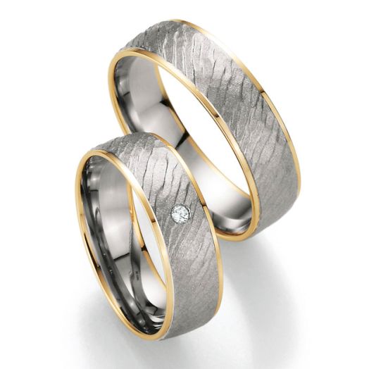 Trauringe Bayer 88419 Palladium Gelbgold Online Shop