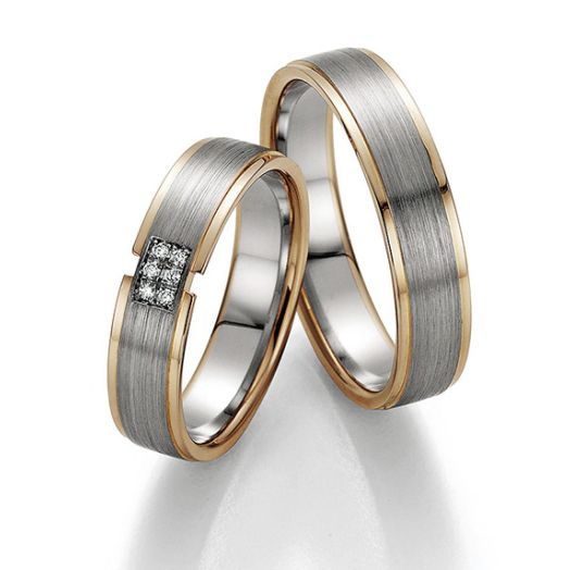 Trauringe Bayer 88439 Palladium Apricot Eheringe