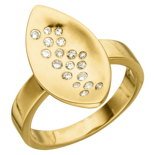 Damenring mit Brillanten Goldschmiede handarbeit 94500726
