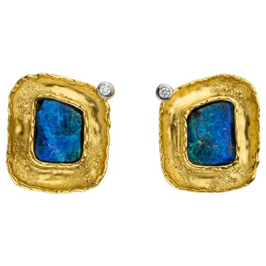 Ohrstecker 750 Gelbgold Opalschmuck Schmuck online 94700788
