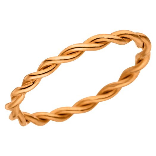 Goldmiss Design Kordelring Rotgold 410 handgefertigt