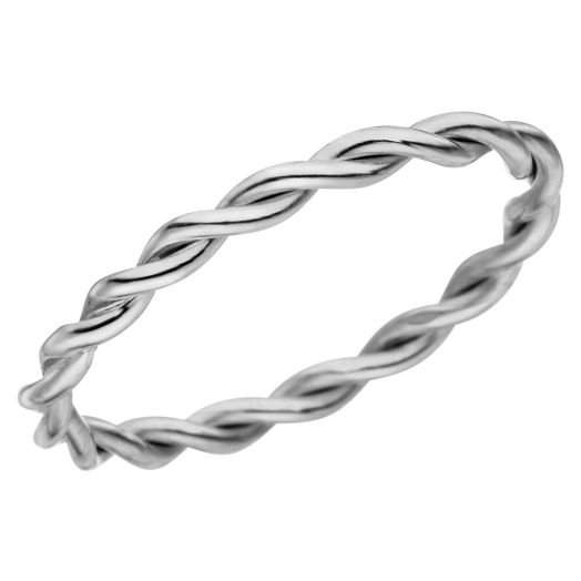 Goldmiss Design Kordelring Weißgold 410 handgefertigt